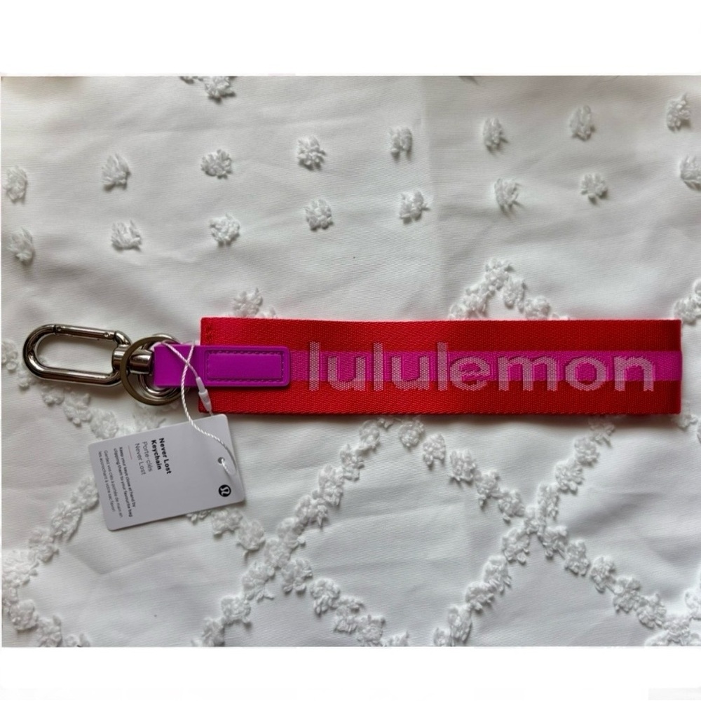 lululemon athletica Vibrant Red and Pink Key Holder